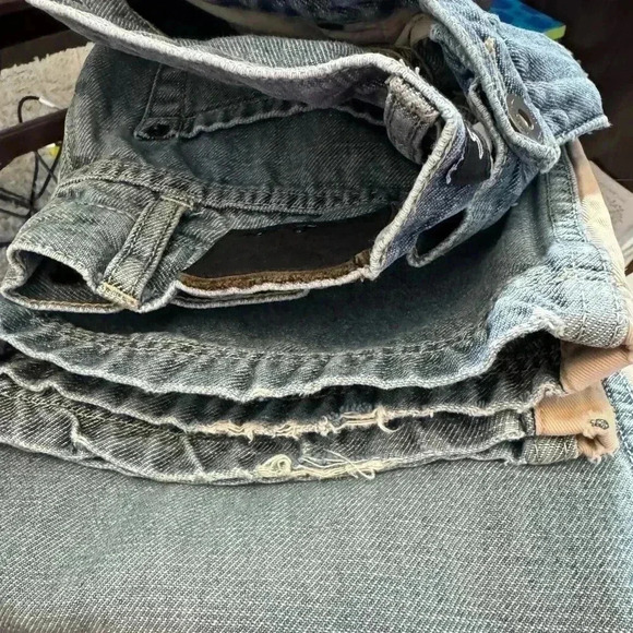 Vintage Sean John Jeans Mens Size 30 Blue Distressed Denim Relaxed - Picture 13 of 13